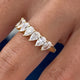 Diamond Band Ring 1.1 ct Yellow Gold