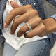 Diamond Half Eternity Fashion Ring 2.10 ct TCW, Yellow Gold 14K