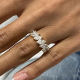 Diamond Half Eternity Fashion Ring 2.10 ct TCW, Yellow Gold 14K