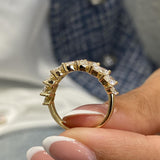 Diamond Half Eternity Fashion Ring 2.10 ct TCW, Yellow Gold 14K