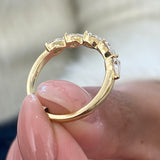 Diamond 5 Stone Fashion Ring 0.75 ct TCW, Yellow Gold 14K