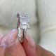 Diamond 5 Stone Fashion Ring 3.20 ct TCW, White Gold 14K