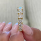Diamond Half Eternity Ring 2.62 Carat Yellow Gold 14K