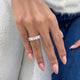 Diamond Wedding Band 2.66 Carat White Gold 14K
