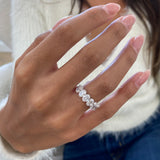 Diamond Wedding Band 2.66 Carat White Gold 14K