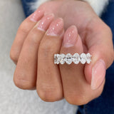 Diamond Wedding Band 2.66 Carat White Gold 14K