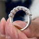 Diamond Wedding Band 2.66 Carat White Gold 14K