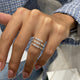 Diamond Wrap Ring 1.55 Carat White Gold 14K