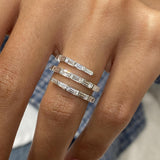 Diamond Wrap Ring 1.5 ct White Gold