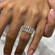 Diamond Band Ring 1.32 Carat White Gold 14K
