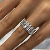 Diamond Band Ring 1.3 ct White Gold