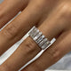 Diamond Band Ring 1.3 ct White Gold