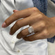 Diamond Statement Ring 1.24 Carat White Gold 14K