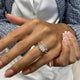 Diamond Statement Ring 1.24 Carat White Gold 14K