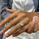 Diamond Statement Ring 1.24 Carat White Gold 14K