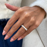 Diamond 5 Stone Ring 1.76 Carat Yellow Gold 14K