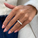 Diamond 5 Stone Ring 1.76 Carat Yellow Gold 14K