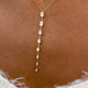 Diamond Lariat Necklace, 14K Gold