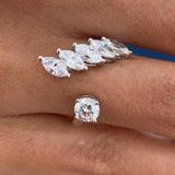 Diamond Open Ring 1.5 ct White Gold