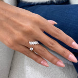 Diamond Wrap Fashion Ring 1.50 ct TCW, White Gold 14K