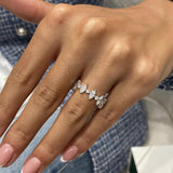 Diamond Band Ring 1.2 ct White Gold
