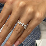 Diamond Stackable Fashion Ring 1.25 ct TCW, White Gold 14K