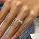Diamond Stackable Fashion Ring 1.25 ct TCW, White Gold 14K