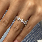Diamond Stackable Fashion Ring 1.25 ct TCW, White Gold 14K