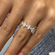 Diamond Stackable Fashion Ring 1.25 ct TCW, White Gold 14K