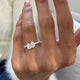 Diamond Two Stone Fashion Ring 1.25 ct TCW, White Gold 14K