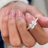 Diamond Two Stone Fashion Ring 1.25 ct TCW, White Gold 14K