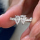 Diamond Two Stone Fashion Ring 1.25 ct TCW, White Gold 14K