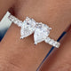 Diamond Two Stone Ring 1.2 ct White Gold