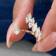 Diamond Statement Fashion Ring 1.45 ct TCW, Rose Gold 14K