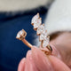 Diamond Statement Fashion Ring 1.45 ct TCW, Rose Gold 14K