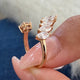 Diamond Statement Fashion Ring 1.45 ct TCW, Rose Gold 14K