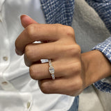 Diamond Stackable Fashion Ring 1.20 ct TCW, Rose Gold 14K
