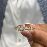 Diamond Stackable Fashion Ring 1.20 ct TCW, Rose Gold 14K