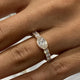Diamond Band Ring 1.2 ct Rose Gold