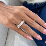 Diamond Band Ring 2.6 ct Yellow Gold