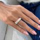 Diamond Band Ring 2.6 ct Yellow Gold