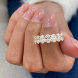 Diamond Wedding Band Fashion Ring 2.65 ct TCW, Yellow Gold 14K