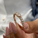 Diamond Statement Fashion Ring 0.75 ct TCW, Rose Gold 14K