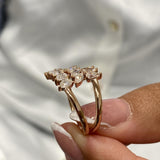 Diamond Wrap Fashion Ring 1.40 ct TCW, Rose Gold 14K