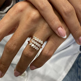 Diamond Wrap Fashion Ring 1.40 ct TCW, Rose Gold 14K