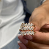 Diamond Wrap Fashion Ring 1.40 ct TCW, Rose Gold 14K