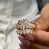 Diamond Wrap Fashion Ring 1.40 ct TCW, Rose Gold 14K