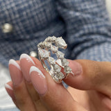 Diamond Wrap Fashion Ring 1.75 ct TCW, White Gold 14K