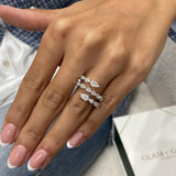 Diamond Wrap Fashion Ring 1.75 ct TCW, White Gold 14K