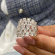 Diamond Dome Fashion Ring 4.05 ct TCW, White Gold 14K